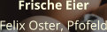 Frische Eier Felix Oster, Pfofeld